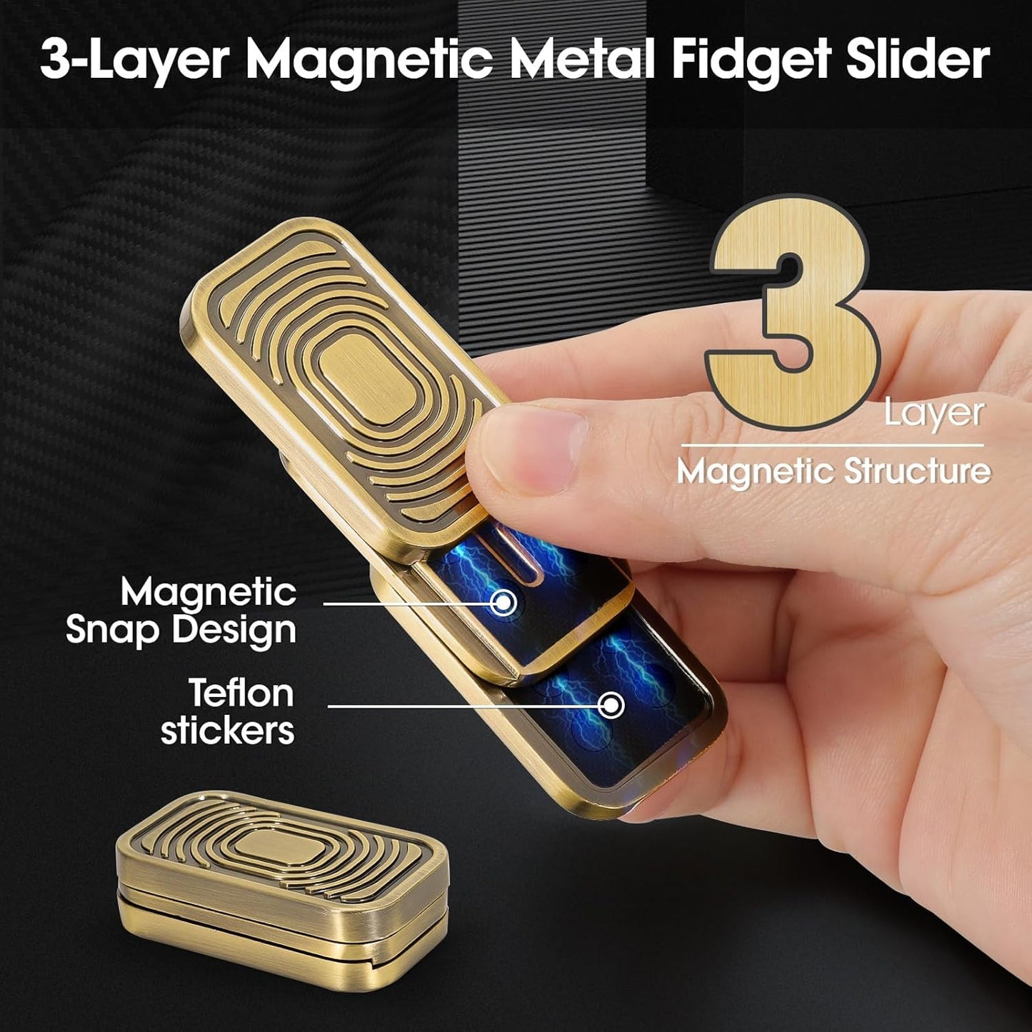 Metal Magnetic Slider Fidget Toy
