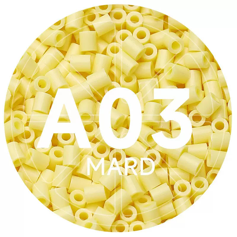 A3 Lemon Yellow 2.6mm Mini Fuse Beads Refill Pack, 1,000 Beads, 10g