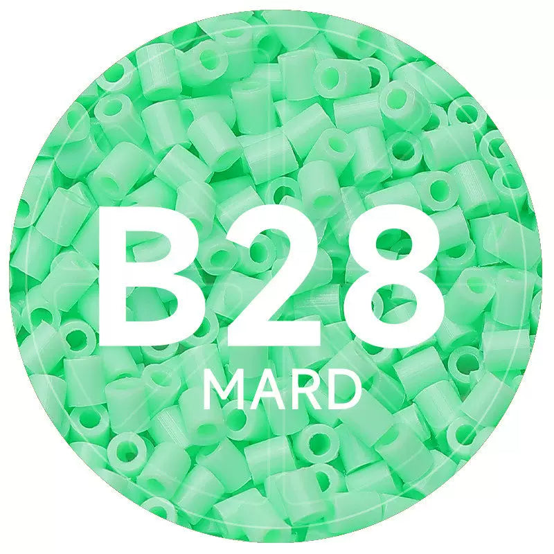 B28 Mint Cream 2.6mm Mini Fuse Beads Refill Pack, 1,000 Beads, 10g