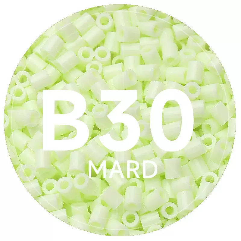 B30 Pale Lime 2.6mm Mini Fuse Beads Refill Pack, 1,000 Beads, 10g