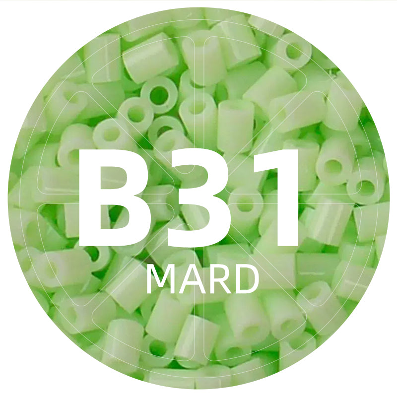 B31 Apple Green 2.6mm Mini Fuse Beads Refill Pack, 1,000 Beads, 10g