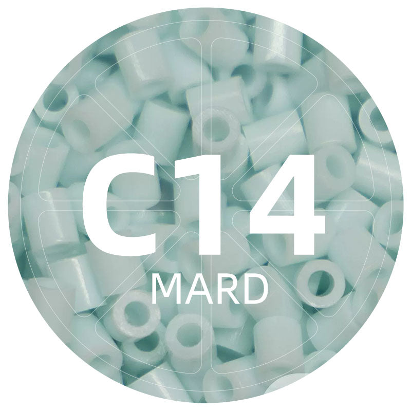 C14 White Jade 2.6mm Mini Fuse Beads Refill Pack, 1,000 Beads, 10g