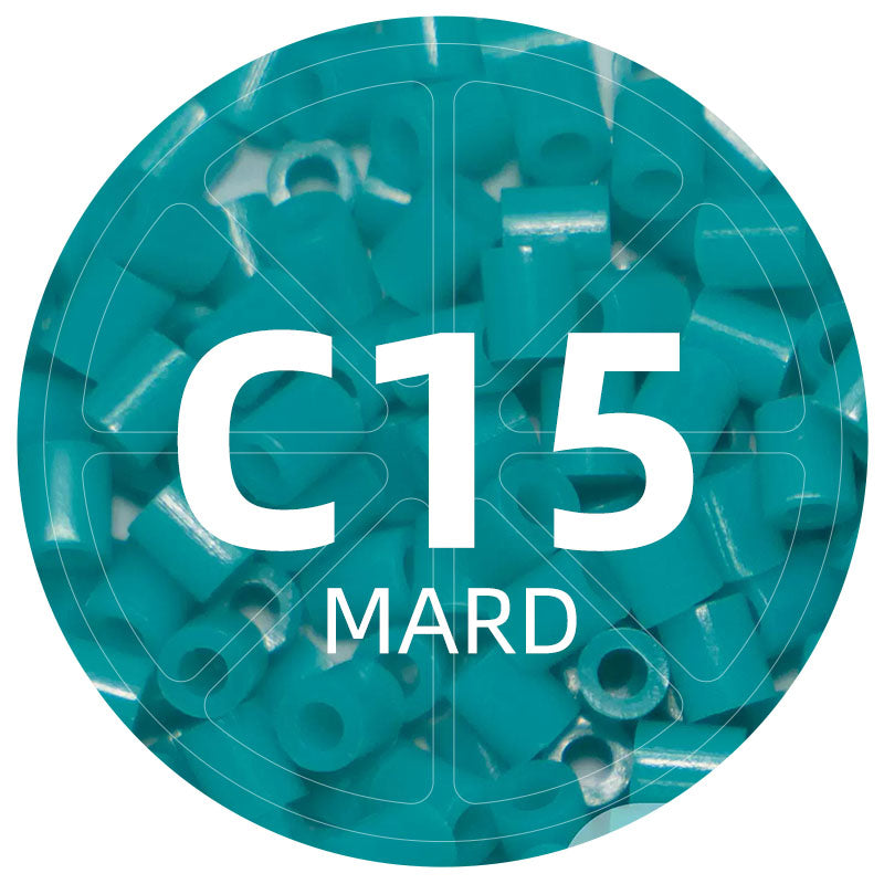 C15 Lake Blue 2.6mm Mini Fuse Beads Refill Pack, 1,000 Beads, 10g