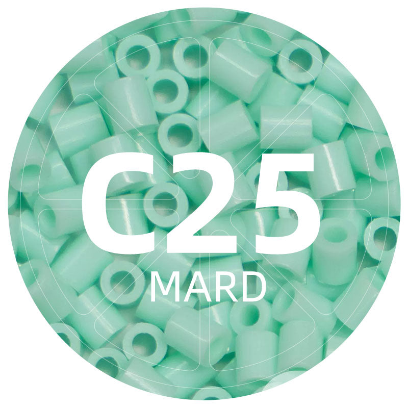 C25 Seafoam 2.6mm Mini Fuse Beads Refill Pack, 1,000 Beads, 10g
