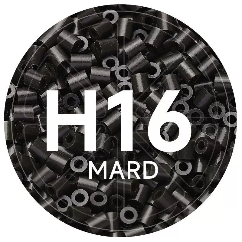 H16 Ink Black 2.6mm Mini Fuse Beads Refill Pack, 1,000 Beads, 10g