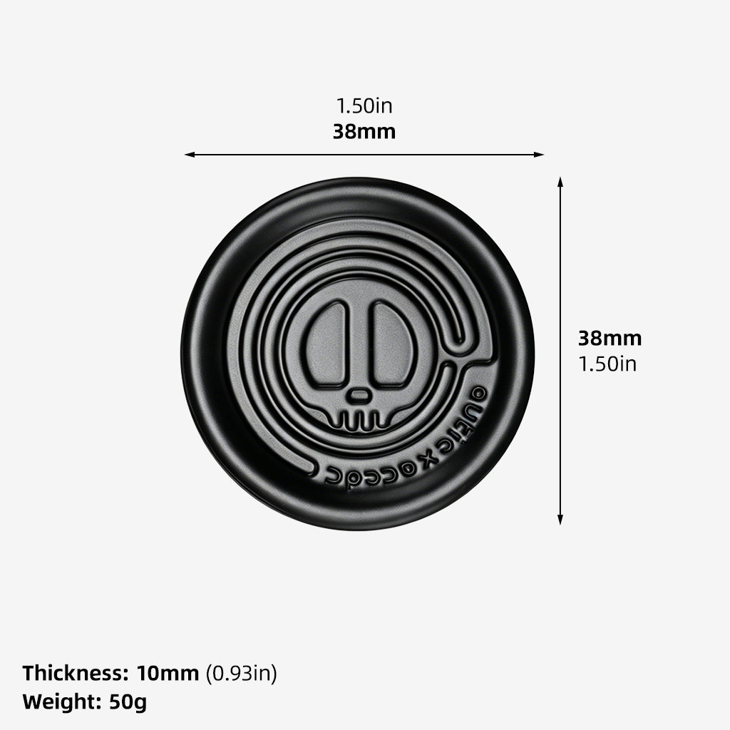 Devil Milk Cap Skull EDC Haptic Coin