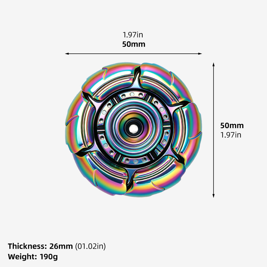 Pillbug Fidget Spinner, Open Armor Metal Fidget Spinners for Adults