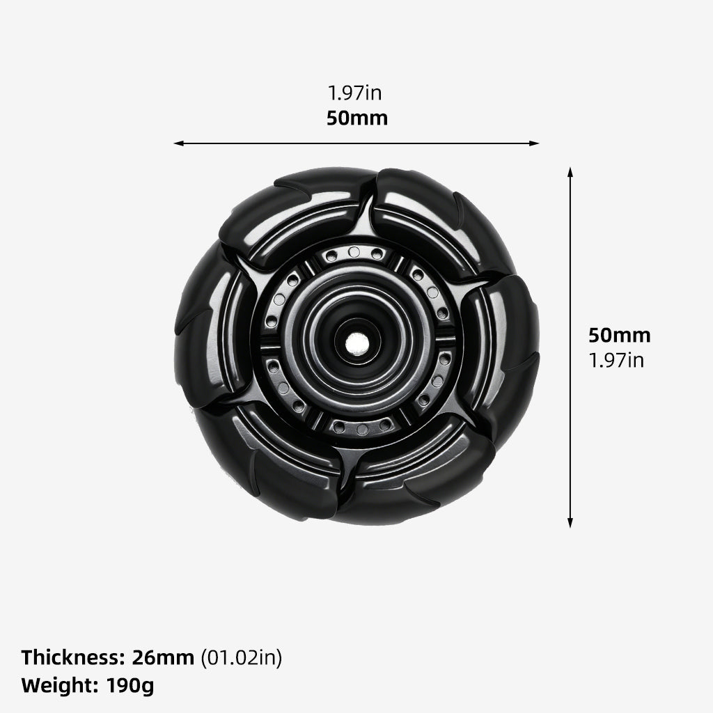 Pillbug Fidget Spinner, Open Armor Metal Fidget Spinners for Adults