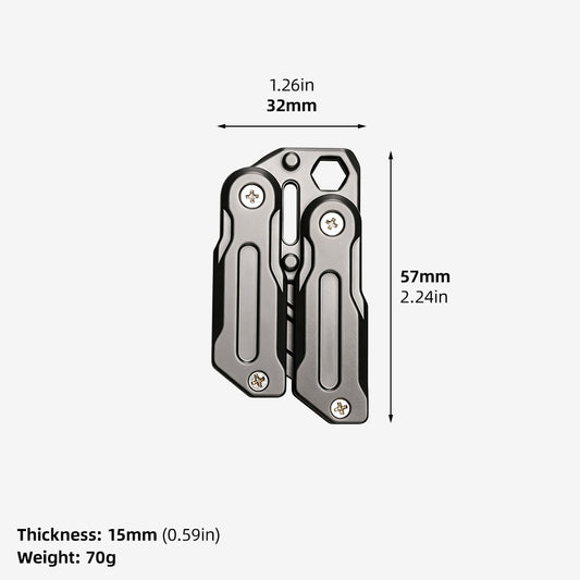 Fidget Slider Compact EDC Bottle Opening Multifunctional Stress Relief Toy Gifts