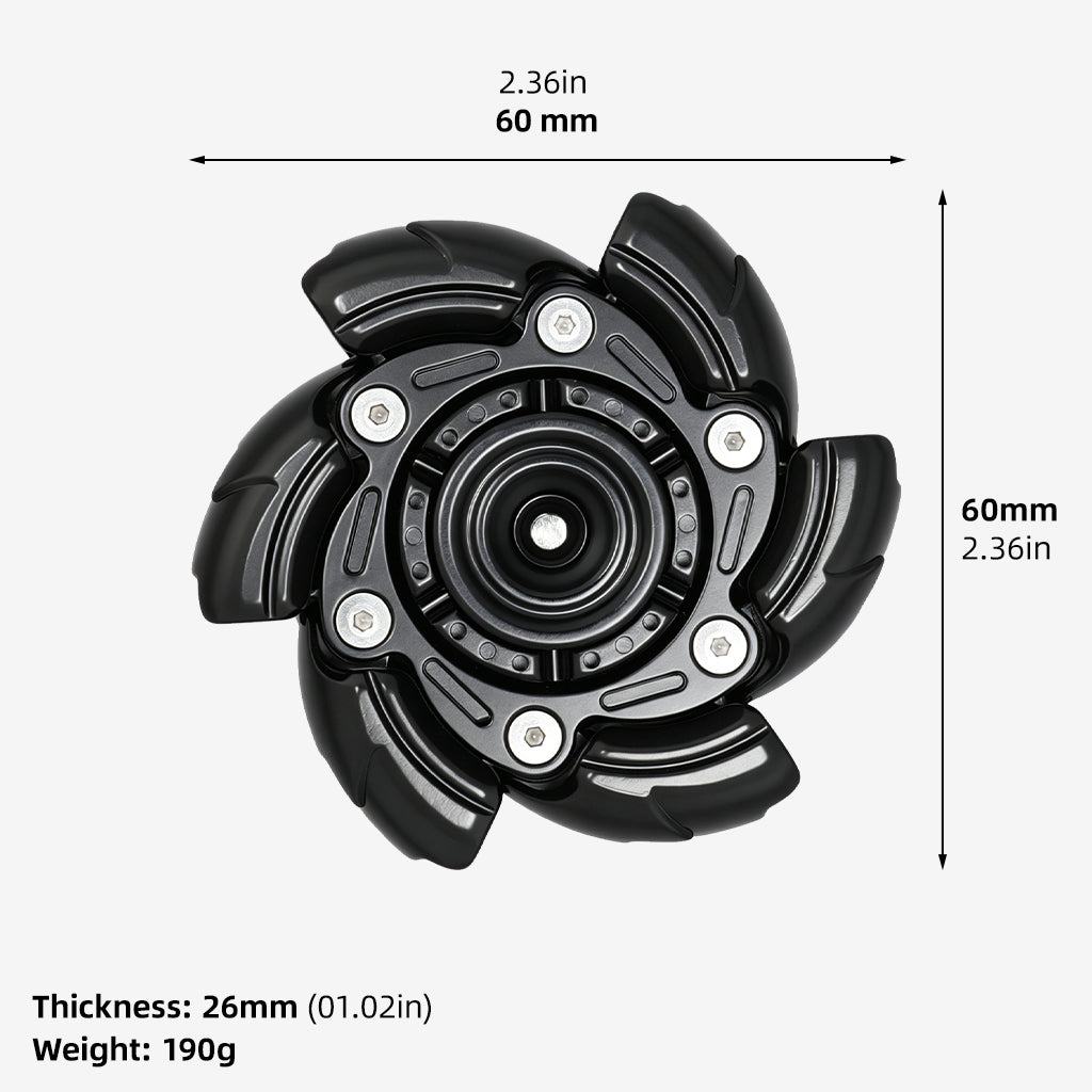 Pillbug Fidget Spinner, Open Armor Metal Fidget Spinners for Adults