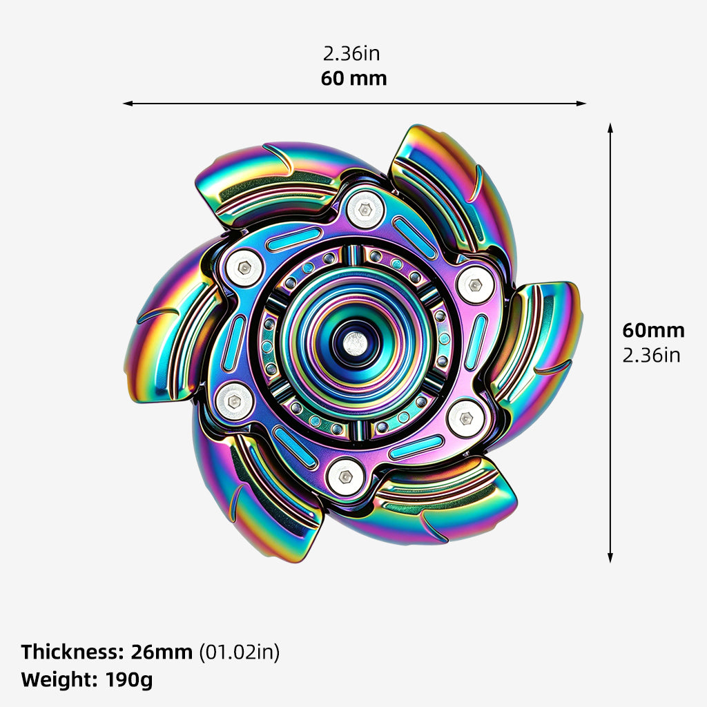 Pillbug Fidget Spinner, Open Armor Metal Fidget Spinners for Adults