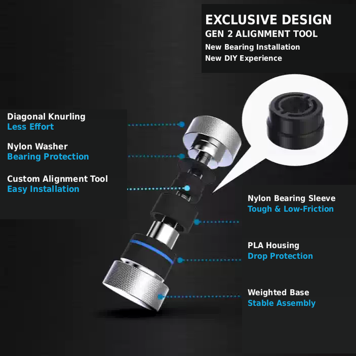 E+STUDIO Dark Knight Gen 2 R188 Bearing Removal & Installation Tool