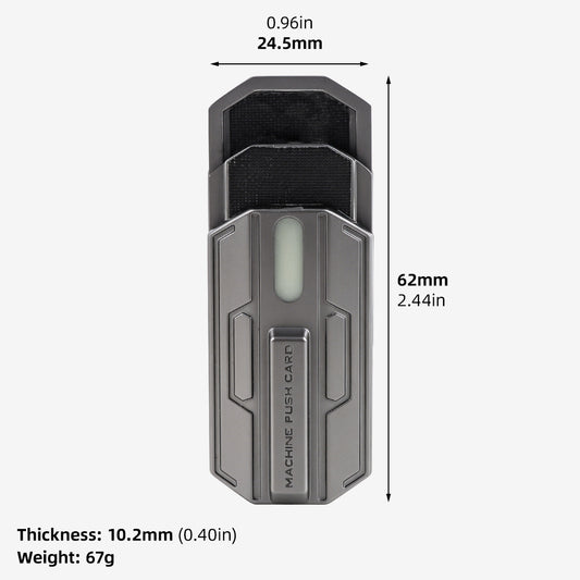 3 Layers Magnetic Metal Fidget Slider EDC Toy