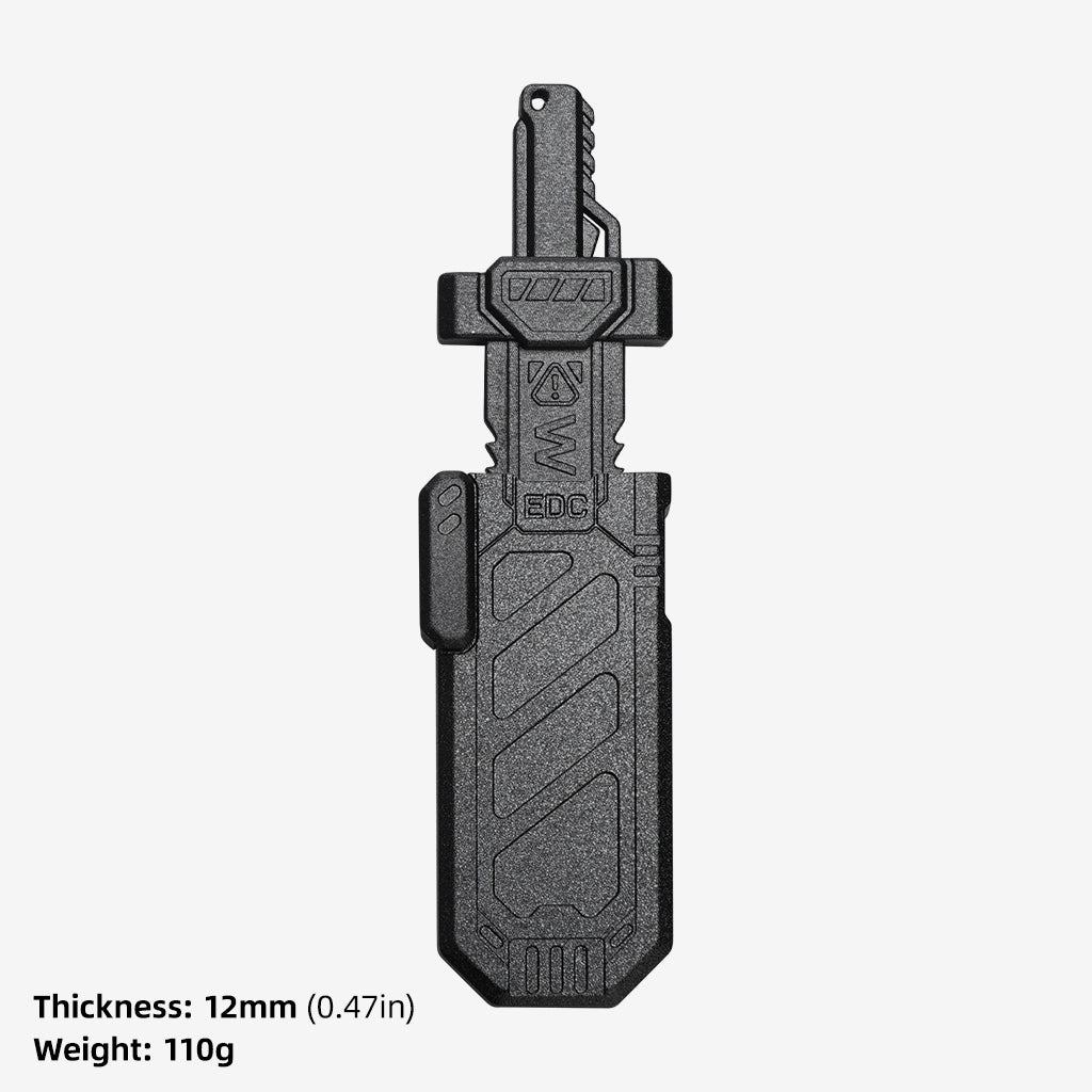 Sword Shaped Magnetic Push Card – Metal EDC Fingertip Fidget Slider