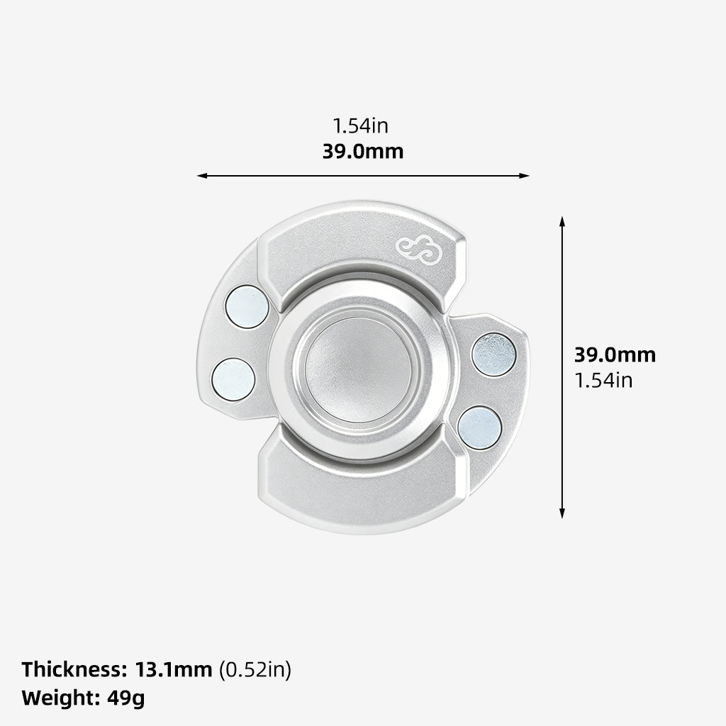3 in 1 Metal Magnetic Fidget Slider and Hand Spinner