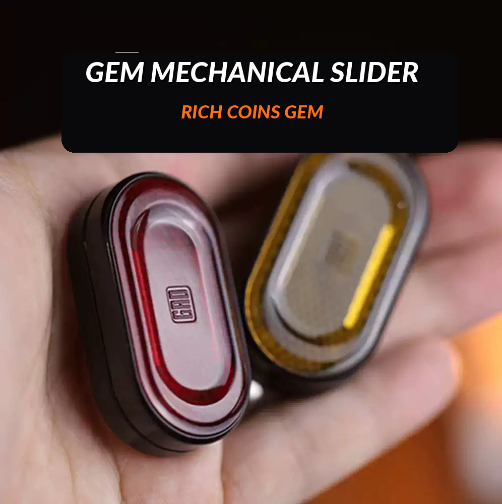 GAO STUDIO Rich Coin Gem Magnetic Dual-Track Fidget Slider