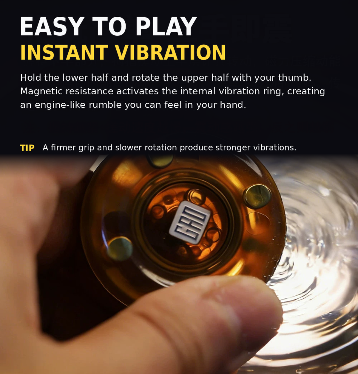 GAO STUDIO Motor Jelly Magnetic Vibration EDC Fidget Toy