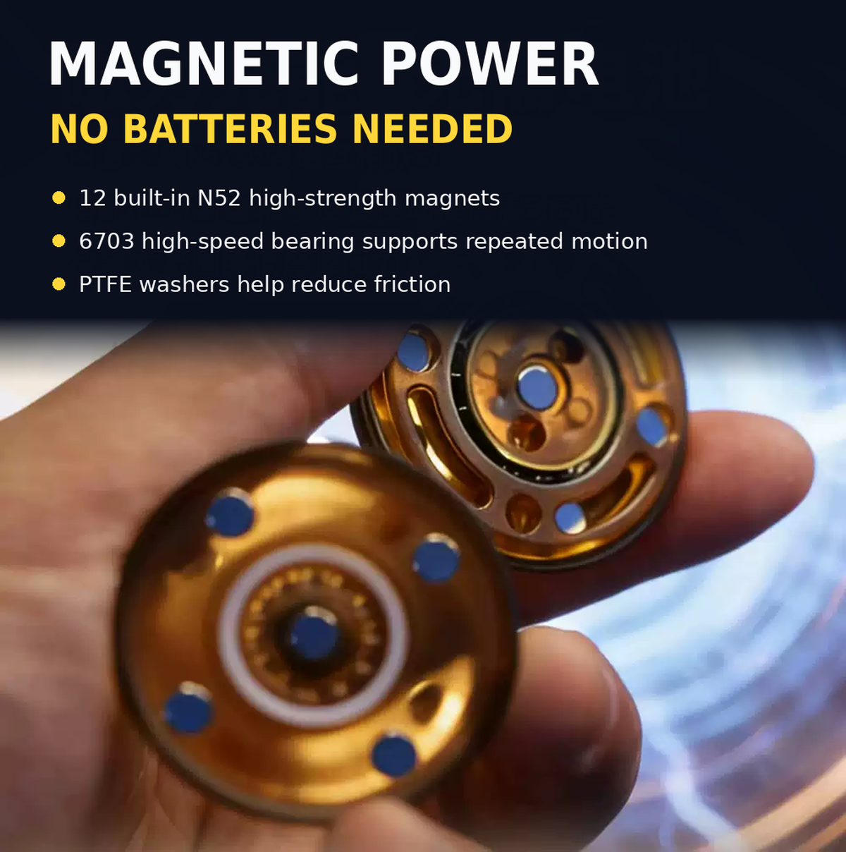 GAO STUDIO Motor Jelly Magnetic Vibration EDC Fidget Toy