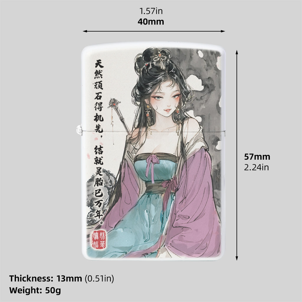 Kingstar The Four Classical Beauties Kerosene Lighter