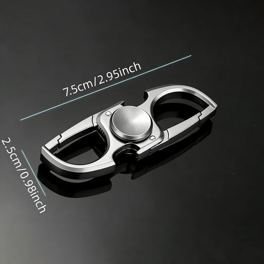 Silvery Fidget Toy, Fidget Ring, Heavy Duty Key Rings, Smooth and Quiet Operation