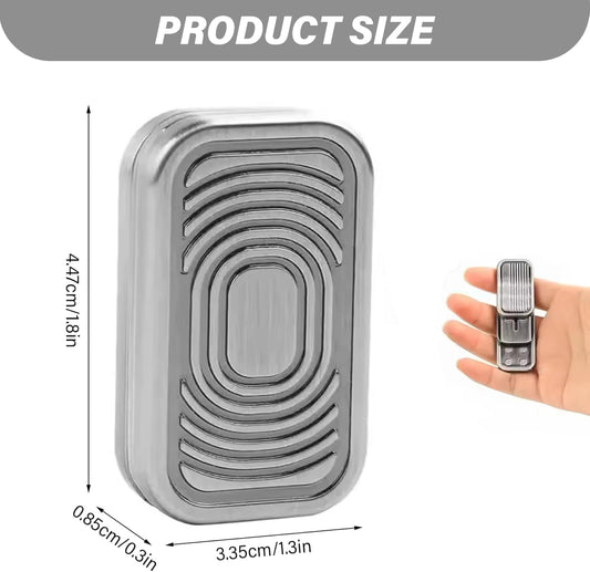 3 Layer Push Card Magnetic Metal Fidget Slider – Stress Relief EDC