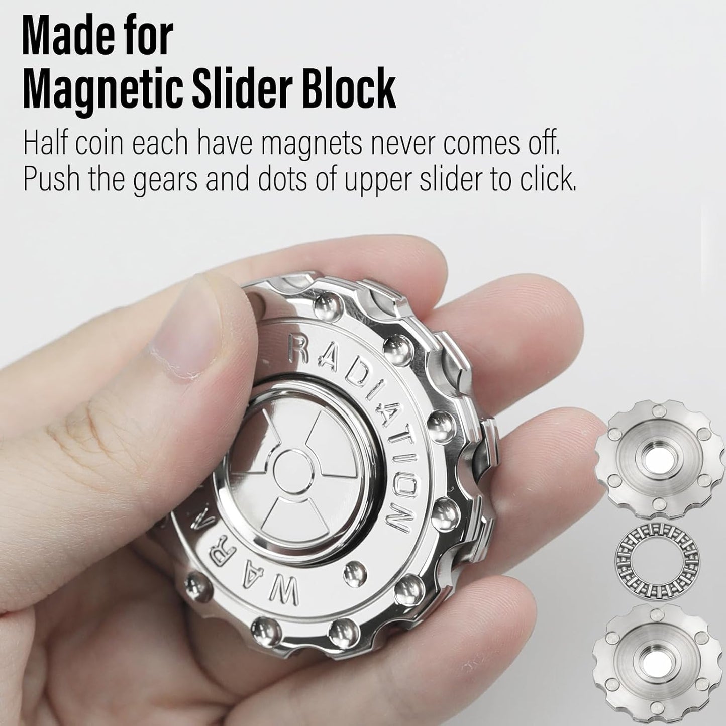 Viking Pirate Magnetic Slider & Fidget Spinners for Adults, Heavy Metal Figette Spin