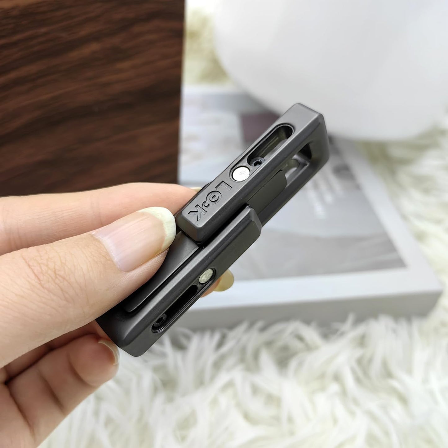 EDC Fidget Slider Fidget Toy Adult Stress Relief Metal Push Pull ADHD Recreational Tactile Xlock Magnetic Double Push Fidget Coin