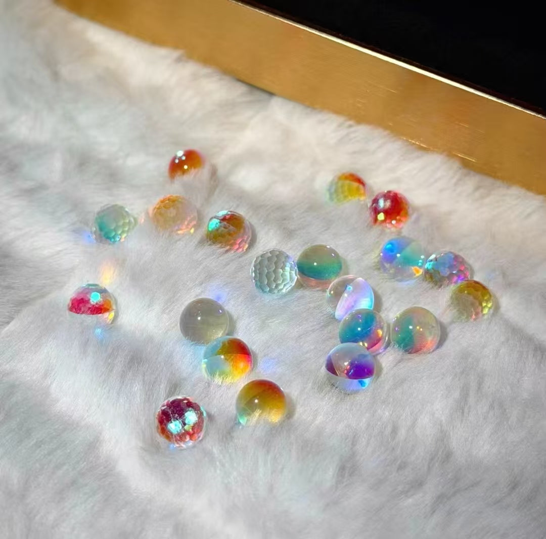 K9 Optical Glass Rainbow Prism Beads for EDC Spinner