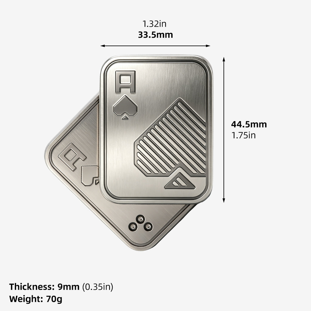 Poker King Metal Magnetic EDC Finger Slider