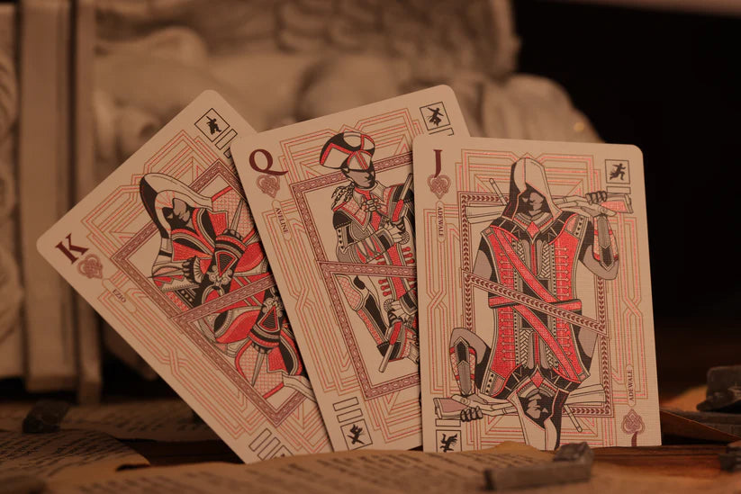 Assassin's Creed Legacy Ver. II Playing Cards - Garnet Hidden Blade Edition