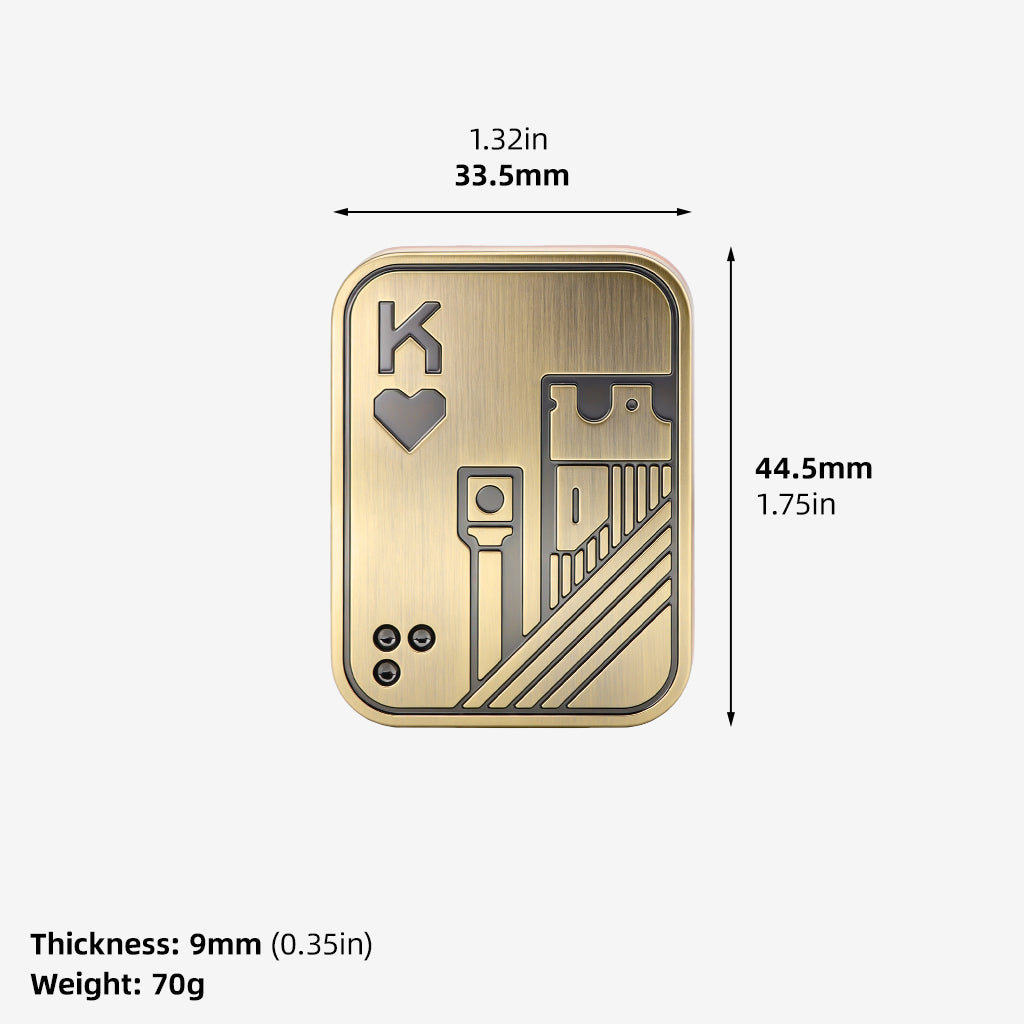 Poker King Metal Magnetic EDC Finger Slider