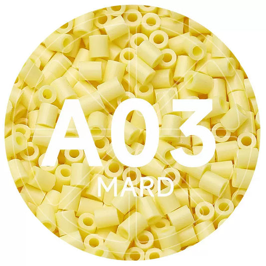 A3 Lemon Yellow 2.6mm Mini Fuse Beads Refill Pack, 1,000 Beads, 10g