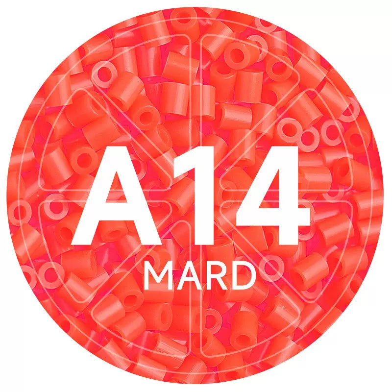 A14 Orange Red 2.6mm Mini Fuse Beads Refill Pack, 1,000 Beads, 10g