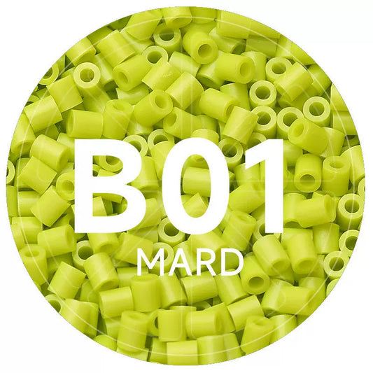 B1 Pistachio 2.6mm Mini Fuse Beads Refill Pack, 1,000 Beads, 10g