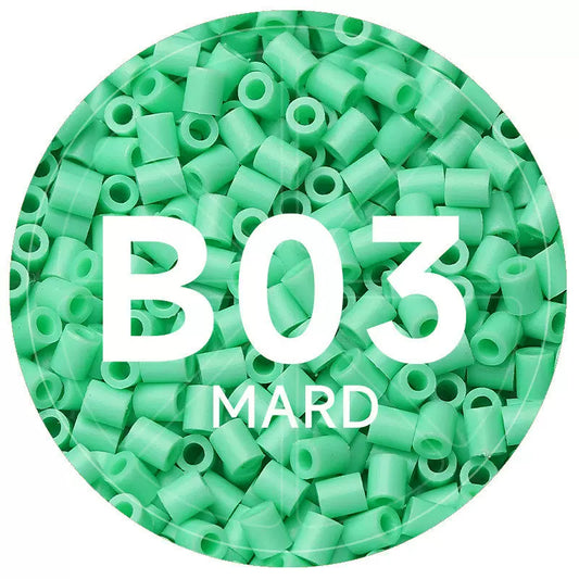B3 Green Sprout 2.6mm Mini Fuse Beads Refill Pack, 1,000 Beads, 10g