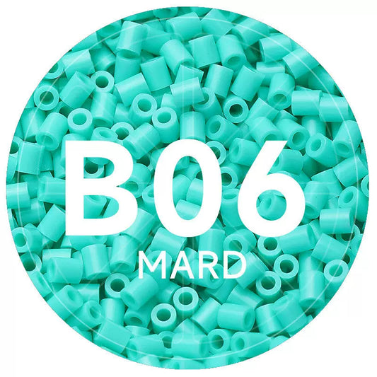 B6 Turquoise 2.6mm Mini Fuse Beads Refill Pack, 1,000 Beads, 10g