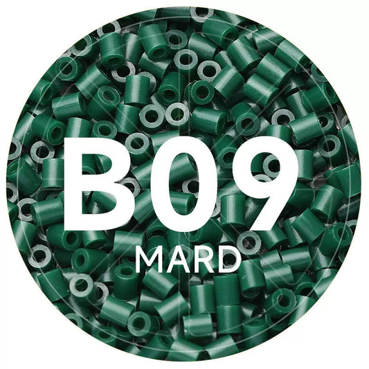 B9 Dark Green 2.6mm Mini Fuse Beads Refill Pack, 1,000 Beads, 10g