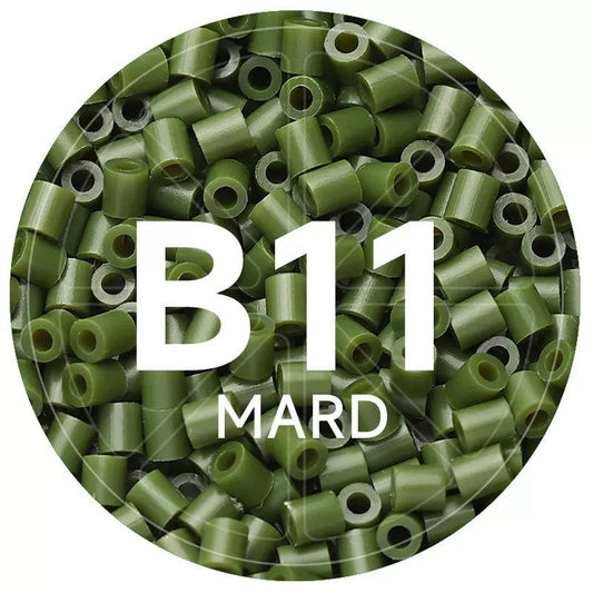 B11 Army Green 2.6mm Mini Fuse Beads Refill Pack, 1,000 Beads, 10g