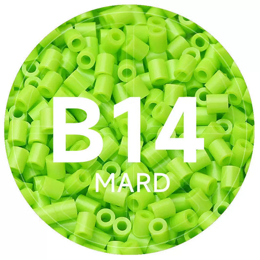B14 Green Grape 2.6mm Mini Fuse Beads Refill Pack, 1,000 Beads, 10g