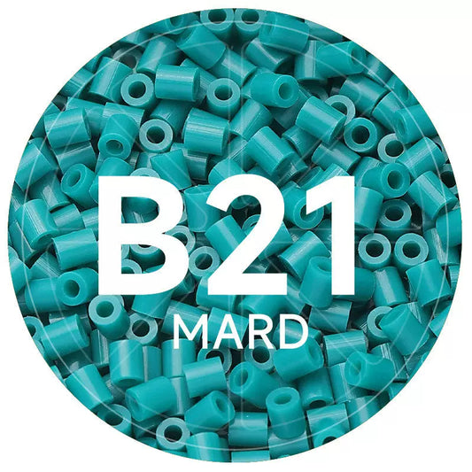 B21 Bamboo Green 2.6mm Mini Fuse Beads Refill Pack, 1,000 Beads, 10g