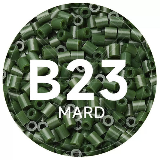 B23 Olive Green 2.6mm Mini Fuse Beads Refill Pack, 1,000 Beads, 10g