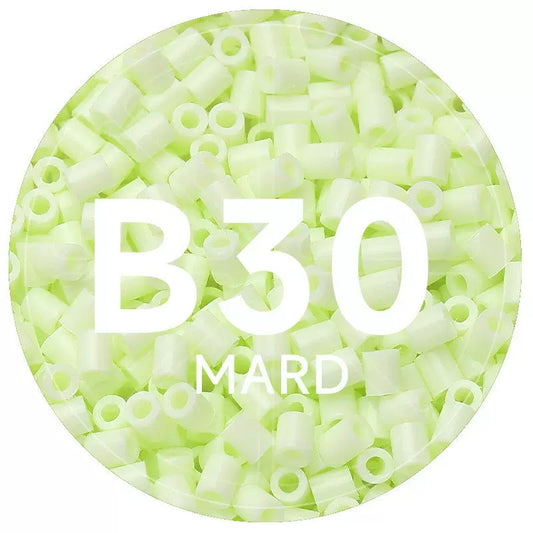 B30 Pale Lime 2.6mm Mini Fuse Beads Refill Pack, 1,000 Beads, 10g