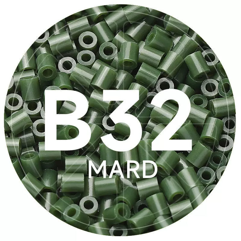B32 Moss Green 2.6mm Mini Fuse Beads Refill Pack, 1,000 Beads, 10g
