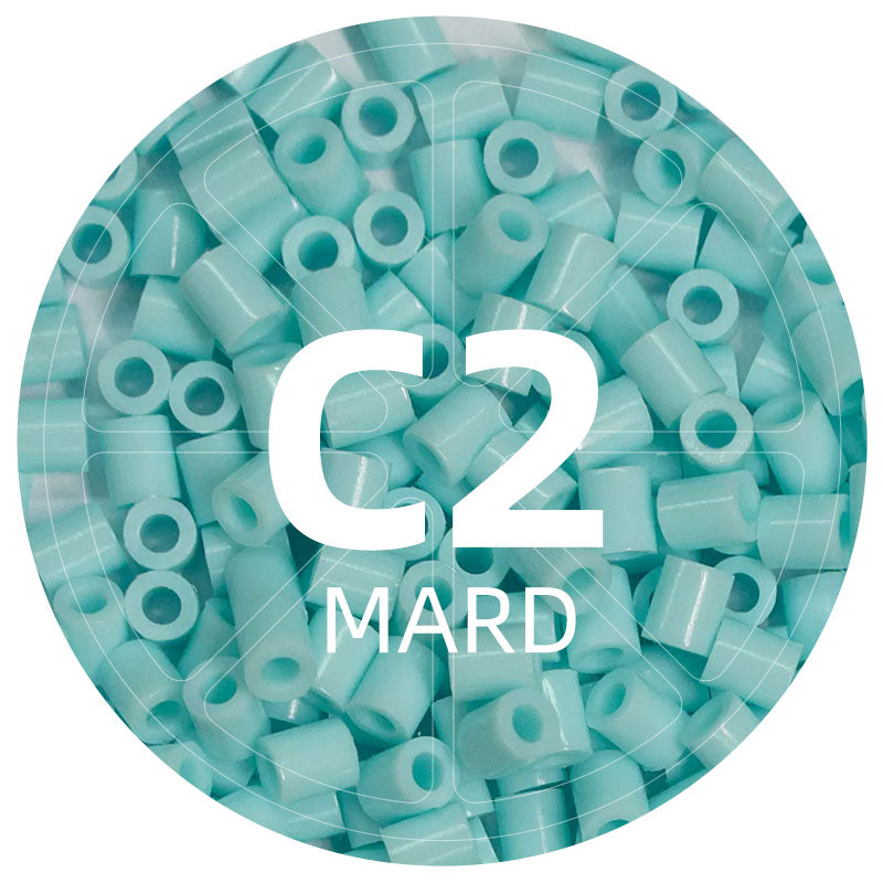 C2 Tiffany Blue 2.6mm Mini Fuse Beads Refill Pack, 1,000 Beads, 10g