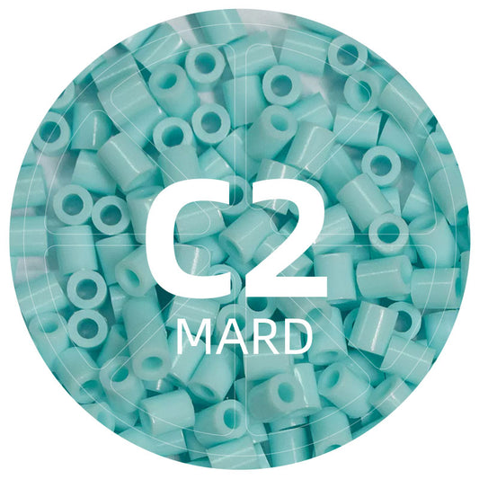 C2 Tiffany Blue 2.6mm Mini Fuse Beads Refill Pack, 1,000 Beads, 10g