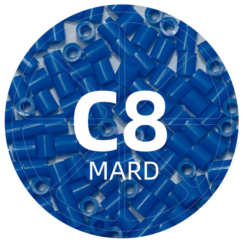 C8 Azure 2.6mm Mini Fuse Beads Refill Pack, 1,000 Beads, 10g