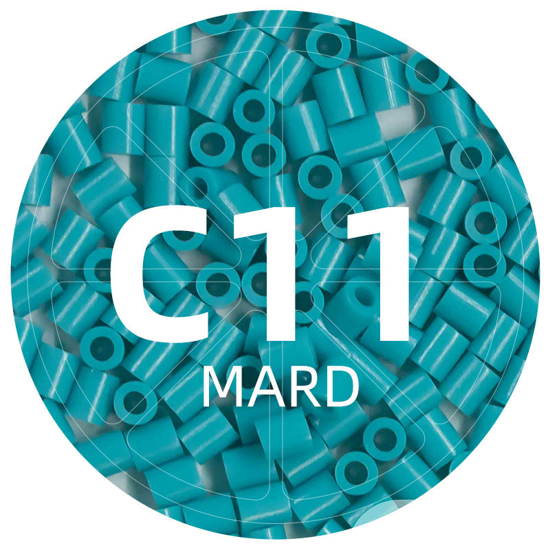 C11 Teal 2.6mm Mini Fuse Beads Refill Pack, 1,000 Beads, 10g