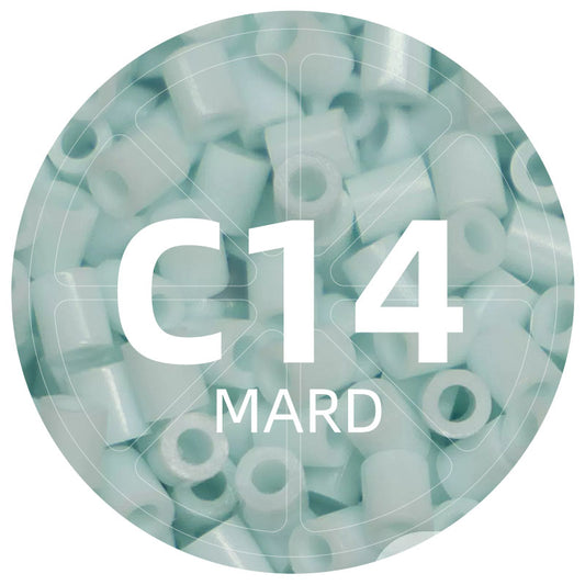 C14 White Jade 2.6mm Mini Fuse Beads Refill Pack, 1,000 Beads, 10g