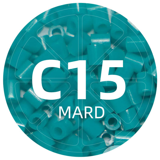 C15 Lake Blue 2.6mm Mini Fuse Beads Refill Pack, 1,000 Beads, 10g