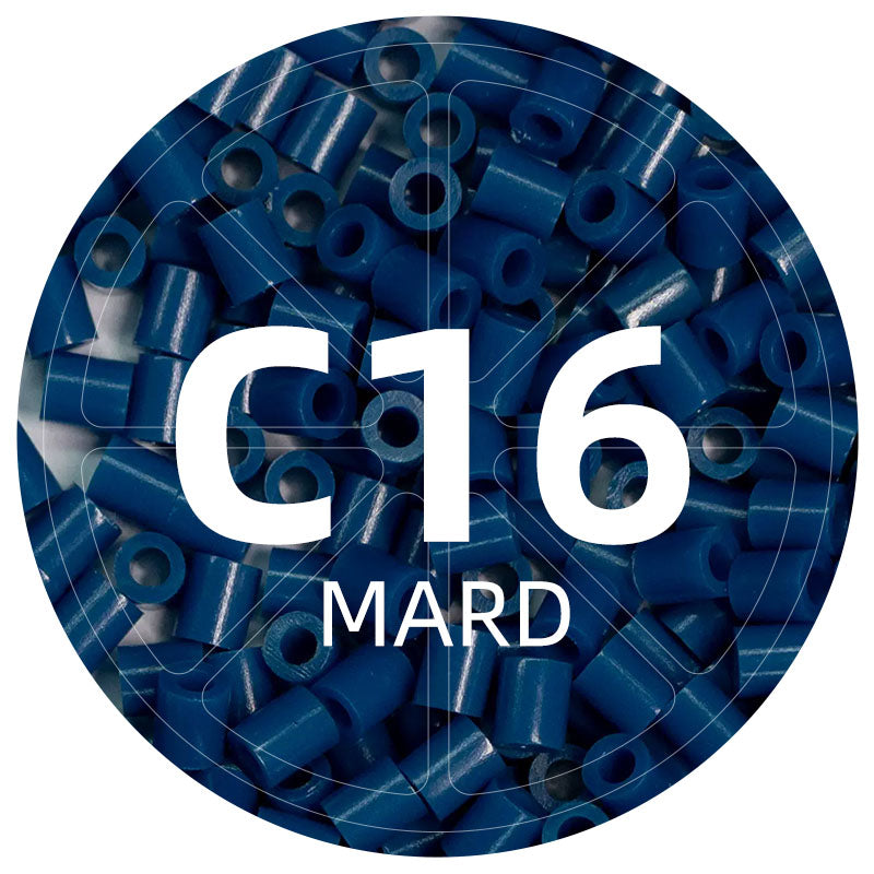 C16 Denim 2.6mm Mini Fuse Beads Refill Pack, 1,000 Beads, 10g
